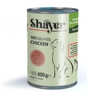 تصویر  کنسرو Shayer مخصوص سگ بالغ تهیه شده از گوشت مرغ - 400 گرم