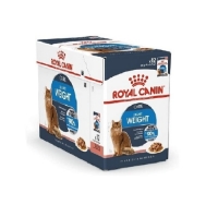 تصویر  پوچ رژیمی Royal canin مدل Light Weight مخصوص گربه تهیه شده از تکه های گوشت در سس گوشت - 85گرم