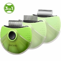 تصویر کیت ارایشی 3 کاره مدل IN3-1 Rotatable Pet Comb حالت چرخشی مخصوص حیوانات 