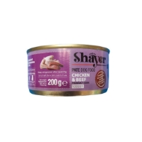 تصویر  کنسرو پته shayer مخصوص سگ تهیه شده از مرغ و گوشت - 200گرم