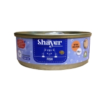 تصویر  کنسرو Shayer مخصوص بچه گربه مدل پته تهیه شده از ماهی - 90 گرم