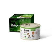 تصویر  کنسرو Shayer مدل نچرال مخصوص سگ  تهیه شده از مرغ و سبزیجات - 180 گرم