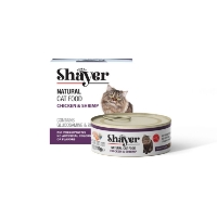 تصویر  کنسرو گربه Shayer تهیه شده از گوشت مرغ و میگو - 110گرم