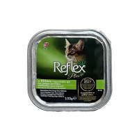 تصویر  ووم Reflex Plus مخصوص بچه گربه تهیه شده از گوشت مرغ - 100 گرم