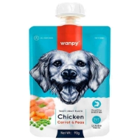 تصویر پودینگ تشویقی مخصوص سگ Wanpy مدل Pudding Chicken تهیه شده از مرغ -وزن  90 گرم 