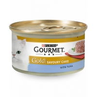 تصویر  کنسرو مخصوص گربه های بالغ Gourmet مدل کیک تهیه شده از ماهی تن - 85 گرم