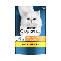 تصویر  پوچ Gourmet Gold مخصوص گربه بالغ تهیه شده از تکه های مرغ در سس - 85 گرم