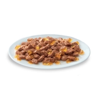 تصویر پوچ Whiskas مخصوص گربه بالغ  تهیه شده از ماهی تن در ژله - وزن 85 گرم 
