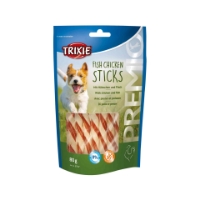 تصویر تشویقی مخصوص سگ  TRIXIE  مدل  Fish Chicken Sticks تهیه شده از ماهی و مرغ - 80 گرم