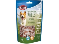 تصویر غذای تشویقی سگ Trixie مدل Fish Chicken Rolls با طعم مرغ و ماهی پولوک