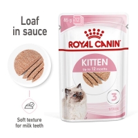 تصویر  پوچ Royal Canin مدل Kitten Loaf in Sauce مخصوص بچه گربه - 85 گرم