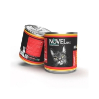 تصویر  کنسرو NOVELuxe مخصوص گربه مدل Pate تهیه شده از مرغ و جگر - 800 گرم 