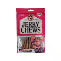 تصویر  تشویقی Jerky Chews مدل Strawberry مخصوص سگ تهیه شده از مرغ با طعم توت فرنگی - 70 گرم