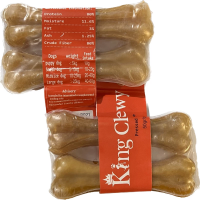 تصویر  تشویقی King Chewy مدل استخوان ژلاتینی 13 سانتی - 2 عددی