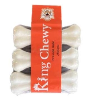 تصویر  تشویقی King Chewy مدل استخوان کلسیمی 10 سانتی - 3 عددی