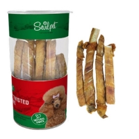 تصویر  تشویقی سویل پت Sevil Pet مدل استخوان کوچک با دورپیچ اسکالپ مخصوص سگ - 4 عدد 