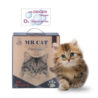 تصویر  خاک جعبه ای مستر کت Mr. Cat مدل اکسیژنه مخصوص گربه هایی با ریه های حساس - 10 لیتری