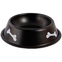 تصویر ظرف استیل Roz Pet مدل Black Cat سایز - 16 سانتی متر  