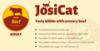 تصویر  غذای خشک JosiCat برند Josera مدل Tasty Beef مخصوص گربه های بالغ تهیه شده از گوشت گوساله - 4 کیلوگرم