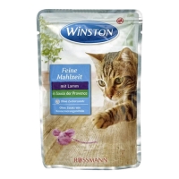 تصویر  پوچ winston  مخصوص گربه تهیه شده از گوشت بره در سس ریحان 