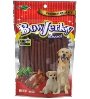 تصویر  غذای تشویقی سگ Rena مدل BowJerky تهیه شده از گوشت گاو - 250 گرم