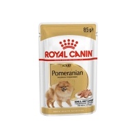تصویر  پوچ Royal Canin مدل Pomeranian مخصوص سگ بالغ نژاد پامرانین - 85 گرم