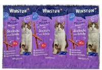تصویر تشویقی مدادی Winston مخصوص گربه تهیه شده از ماهی - وزن 50 گرم 
