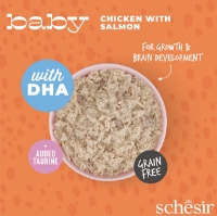کنسرو Schesir مدل Baby تهیه شده از مرغ و ماهی سالمون مخصوص بچه گربه - 70 گرم