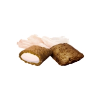تصویر  تشویقی بالشتی مغزدار دنتال GimCat مدل Dental Nutri Pockets تهیه شده از مرغ برای سلامت و کاهش جرم دندان مخصوص گربه - 60 گرم