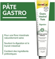 خمیر گسترو GimCat مدل Gastro Intestinal Paste مخصوص گربه مناسب برای بهبود مشکلات گوارشی - 50 گرم