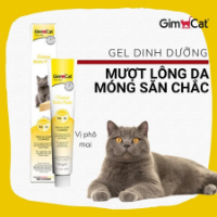خمیر بیوتین GimCat مدل Cheese Biotin Paste با طعم پنیر مخصوص گربه برای تقویت پوست و مو - 50 گرم