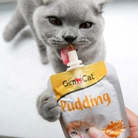 پودینگ GimCat غنی شده با کلسیم مخصوص گربه - 150 گرم