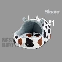 جای خواب Nina Pet مدل لانه بیفو سایز 2 - مدل گاوی