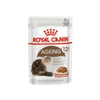 پوچ Royal Canin مدل Ageing در سس گوشت مخصوص گربه ها با سن بالای 12 سال - 85 گرم
