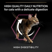 غذای خشک ProPlan مدل Delicate Digestion تهيه شده از گوشت بره مخصوص گربه های بالغ بد غذا - 10 كيلوگرم