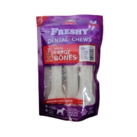 تشويقی دنتال Freshy مدل White Large Bones مخصوص سگ بسته 3 عددی - 165 گرم