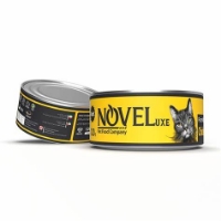 تصویر  کنسرو Novelux مدل نچرال تهیه شده از مرغ مخصوص گربه وزن  - 120 گرم 