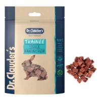 تشویقی مکعبی Dr.Clauder’s مخصوص سگ و گربه مدل Rabbit Trainee Snack تهیه شده از گوشت خرگوش حاوی پروبیوتیک - 80 گرم
