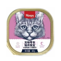 ووم Wanpy مدل Tuna Mousse with Salmon تهيه شده از ماهی سالمون و ماهی تن مخصوص گربه - 40 گرم