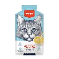 سس Wanpy مدل Meat Broth Chicken تهيه شده از مرغ مخصوص گربه - 50 گرم