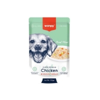 پوچ Wanpy مدل Chicken & Vegetable تهیه شده از مرغ و سبزیجات مخصوص سگ - 100 گرم