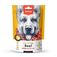 تشويقی Wanpy مدل Beef Marbled Bites مخصوص سگ تهيه شده از گوشت گاو - 100 گرم