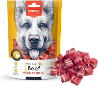 تشويقی Wanpy مدل Beef Marbled Bites مخصوص سگ تهيه شده از گوشت گاو - 100 گرم