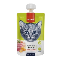 	پودینگ Wanpy مدل Tuna تهیه شده از ماهی تن، مرغ و هویج مخصوص گربه - 90 گرم