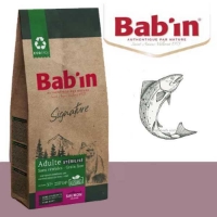 غذای خشک Babin مدل Sterilized تهيه شده از سالمون مخصوص گربه عقیم شده - 1.5 كيلوگرم
