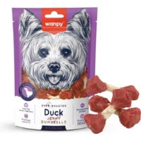 عکس تشويقی Wanpy مدل Duck Jerky Dumbbells مخصوص سگ تهيه شده از گوشت اردک - 100 گرم