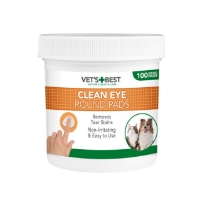 پد تمیز کننده چشم Vet’s+Best مدل Clean Eye مخصوص سگ و گربه - 100 عدد