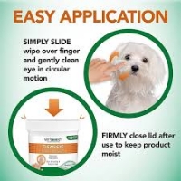 پد تمیز کننده چشم Vet’s+Best مدل Clean Eye مخصوص سگ و گربه - 100 عدد