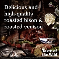 غذای خشک Taste of the Wild مخصوص سگ های بالغ تهیه شده از گوشت گاومیش و گوشت گوزن کبابی - 2 کیلوگرم