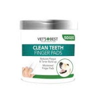 پد تمیز کننده دندان Vet’s+Best مدل Clean Teeth مخصوص سگ - 100 عدد